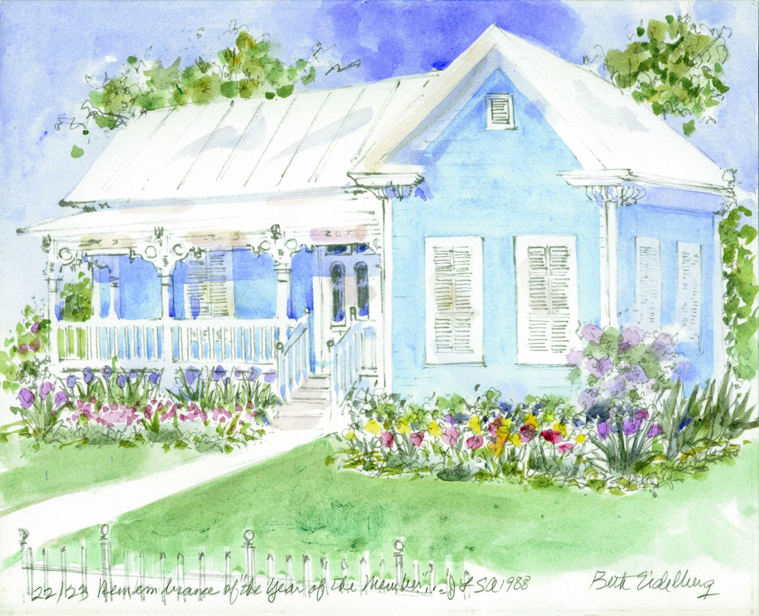 Bright Shawl water color Bright Shawl Tea Room 